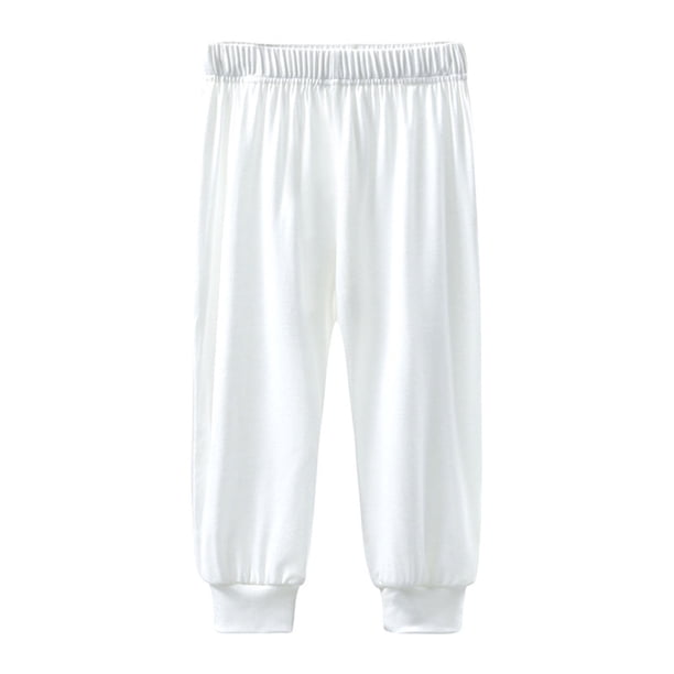 Odeerbi 1-10 Años Niños Niñas Pantalones Deportivos Modal Pantalones Deportivos Verano Workout Athletic Sports Jogger Pantalones Cintura Elástica Transpirable Joggers