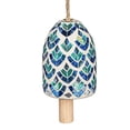 thumbnail image 2 of Teal, Blue, & White Mosaic Bell Chime, 2 of 3