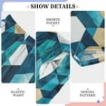 thumbnail image 6 of FORMRS Kids Pajama Pants with Pockets Size 6-8Y Boys Lounge Sleep Bottoms, Blue White Geometric Patterns, 6 of 8