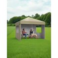 thumbnail image 5 of Arigeas 10'x10' Pop Up Canopy Tent with 4 Removable Sidewalls, Easy Outdoor Sun Shade Shelter for Party, Event, Patio, 5 of 5