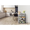 thumbnail image 5 of Seville Classics 3-Tier Shoe Rack, Wood and Metal, Espresso, 5 of 9