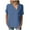 Blue, variant on Tops for Women Holiday Saving Vintage Cotton Blend Elegant Basic Blouse Short Sleeve Breathable Ladies Tshirts Pure Colour V-Neck Tee Fluffy Athletic Tshirt Cozy Style Solid Shirts Tops Kha