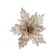 thumbnail image 2 of Flores para árbol de Navidad en color champán, burdeos y dorado | Palitos florales decorativos de tela 3D hechos a mano para decoración de bodas, fiestas y hogar, 2 of 6