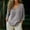 🔥 Gray, variant on Sentmoon Womens Clothing Clothes Fall and Winter Women's Casual Loose-fitting Fashionable Long-sleeved V-neck Pullover Top for Travel and Packable Convenience Pink L