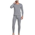 thumbnail image 6 of Tawop Thermal Underwear for Men Fleece Lined Long Johns Warm Top and Bottom Set Base Layer Outfits, 6 of 8