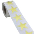 thumbnail image 2 of 1 Roll Five-star Stickers Thank You Stickers Gold, 2 of 5