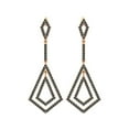 thumbnail image 1 of Boucles d'Oreilles Pendantes Rondes en Argent Sterling 925 Rose Vermeil Labradorite pour Femmes, 1 of 4