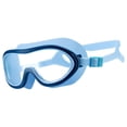 thumbnail image 2 of Gafas de natación para niños, gafas de natación portátiles de silicona, gafas de buceo grandes Azul oscuro, 2 of 9