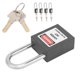 thumbnail image 4 of juegos de candados de seguridad de 1,5 pulgadas, cerradura aislada con viga de acero con llaves para fabricación de máquinas industriales, color negro, 4 of 9