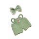 thumbnail image 3 of Mono con tirantes de pierna ancha perfecl para muñecas de peluche 5,91'' verde, 3 of 8
