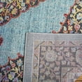 thumbnail image 4 of SAFAVIEH Provance Rihanna Floral Bordered Area Rug, Aqua/Black, 5'3" x 7'6", 4 of 7