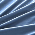 thumbnail image 7 of DNG Creations 1 Piece Vintage Ruffle Duvet Cover 100% Egyptian Cotton, 800 Threads Count - With Zipper & Corner Ties ( Oversized Queen - Solid Medium Blue ), 7 of 7