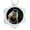 Black, variant on 3drose, Brazil, Bonito. Portrait of a Brown Capuchin Monkey, Cebus Apella., Circle Porcelain Ornament