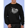 thumbnail image 2 of Broken Heart And Pieces Sweatshirt Men -Image by Shutterstock, Male 3X-Large, 2 of 4