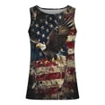 thumbnail image 5 of VBTAPA 4th of July American Flag Patriotic Tank Top Mens Graphic Sleeveless Gym Workout Shirt Gray XL, 5 of 5