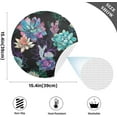 thumbnail image 4 of GZHJMY Watercolor Succulents Round Placemats for Dining Table Set of 6 Washable Table PVC Placemats Table Decoration Heat Insulation（392）, 4 of 7