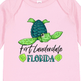 thumbnail image 4 of Inktastic Fort Lauderdale, Florida Happy Sea Turtle Boys or Girls Long Sleeve Baby Bodysuit, 4 of 5