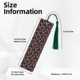 thumbnail image 3 of Kdxio Red Mushrooms Print Metal Tassel Bookmarks,Perfect Gift for Art Lovers and Bookworms Metal Bookmarks for Women, 3 of 8