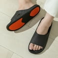 thumbnail image 2 of Non-slip slippers for the elderly female pregnant women Summer home indoor bathroom bath non-slip slippers for men-Black-43-44, 2 of 5