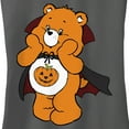 thumbnail image 2 of Junior's Care Bears Trick-or-Sweet Bear Racerback Tank Top Charcoal Small, 2 of 4