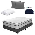 thumbnail image 1 of Colchón Queen Size Restonic Lipa + Box + Almohada 2Pack + Protector Cloud + Sabanas Softy, 1 of 8