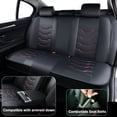 thumbnail image 5 of Fit for VOLKSWAGEN TAOS 2022-2026 Seat Cover, Waterproof Faux Leather 5 Piece Full Set Non-slip Beautify Interior, Red Lines Car Seat Covers, Protect Car Seats, 5 of 5