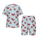 thumbnail image 1 of Fotbe Watermelon Pijama Estampada de 2 Piezas para Niños – Ropa de Dormir de Manga Corta Cómoda para Niños y Niñas, Camiseta y Shorts de Algodón-Small, 1 of 6