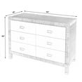 thumbnail image 4 of Home Square Ensemble en Bois de 3 Pcs avec 2 Tables de Nuit et 1 Commode en Naturel, 4 of 18