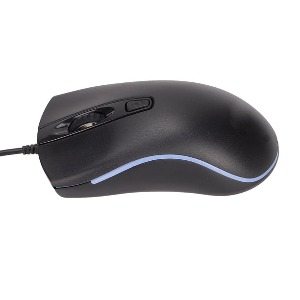 Ratón Para Videojuegos Con Efecto De Luz RGB, Ergonómico, Máximo 1600DPI, Control Estable, Plug And Play, Con Cable