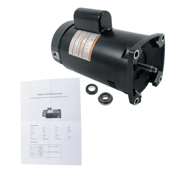 B2840 B840 2.5HP Pool Pump Motor Y56Y Frame Square Flange Replacement Motor