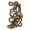 Natural, variant on Vickerman 13" Bleached Coiled Vine, Dried
