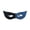 Blue, variant on Halloween Textured Two-Tone Eye Mask, Split-Color Half-Face Masquerade with Elastic Strap (1 PC Mask) Blue One Size