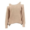 thumbnail image 3 of Clearance under $5 JINMGG 2025 Fall Winter Plus Size Sweaters for Women Clearance,Women's and Winter Long-sleeved Loose Knit Plus-size Warm Pullover, 3 of 5