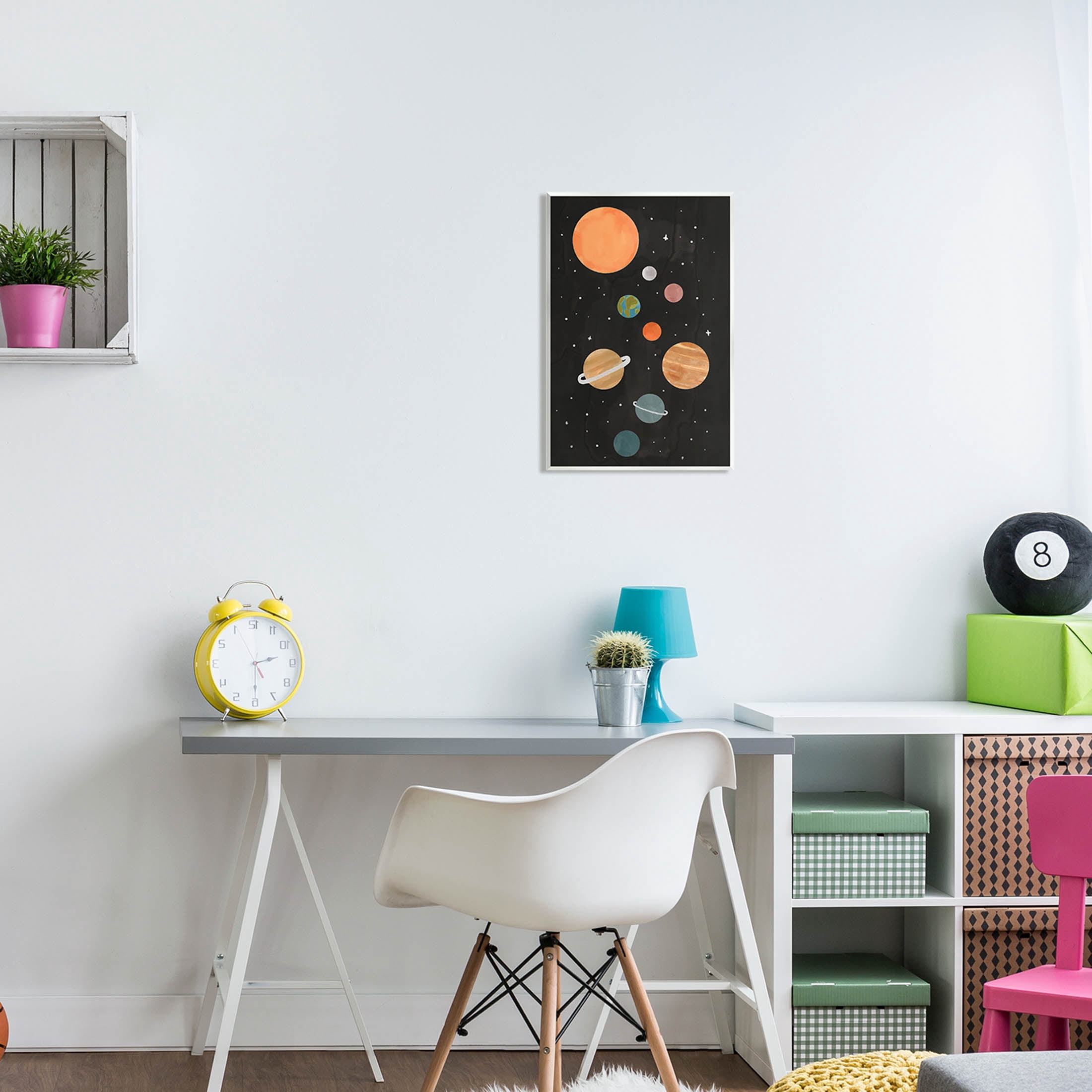 Solar System Planets Sky Art for Kids Graphic Art Unframed Art Print Wall Art