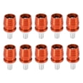 thumbnail image 1 of Unique Bargains 10pcs Orange Universal Motorcycle License Plate Frame M6 Bolts Fasteners Aluminum Alloy, 1 of 7