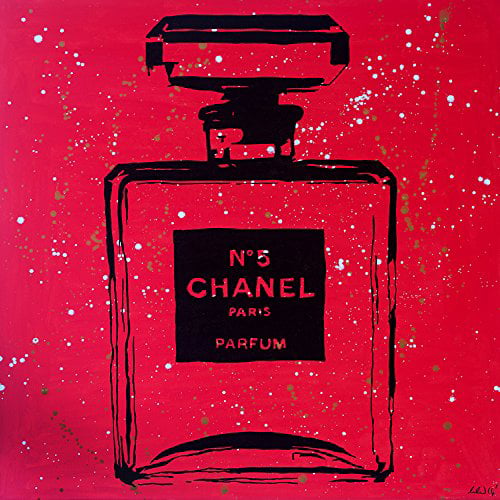 Chanel Pop Art Red Urban Chic by PopArtQueen 24x24 Art Print Poster Pop ...