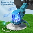 thumbnail image 5 of RELOIVE Electric Weed Wacker, Cordless Weed Eater with 2PCS 3000mAh Batteries and Charger, 5-in-1 Lawn Mower with Wheels, 43.3''-53.1'' Adjustable Grass Trimmer, Edger Lawn Tool for Garden Yard, 5 of 16