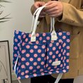 thumbnail image 4 of Bolso Mano Informal para Mujer Con Correa Ajustable Lunares/florales Fiestas Y, 4 of 6