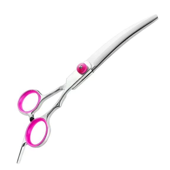 Premium Titanium Coated Dog Grooming Scissors with Safety Round Tips - Professional Grade Kit for Precise and Safe Trimming