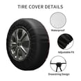 thumbnail image 4 of Kdxio Ladybugs and Red Hearts for Tire Cover Wheel Protectors Tyre Covers Weatherproof Wheel Covers Universal Fit for Trailer Rv SUV Truck Camper Travel Trailers 14 inch, 4 of 8