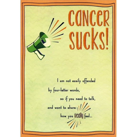 Designer Greetings Cancer Sucks Support Card