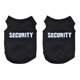 thumbnail image 1 of 2X Ropa de Invierno para Mascotas Camiseta Chaleco de Gato Perro Perrito Abrigo Vestido Suéter Atuendo "Security", Negro L, 1 of 4