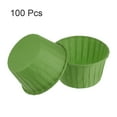 thumbnail image 3 of 100pcs 3.5oz Moldes para Magdalenas de Papel de Tamaño Estándar Envoltorios Antiadherentes Desechables para Tartas Bodas Cumpleaños Navidad Postres Verde, 3 of 6