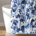 thumbnail image 6 of Lush Decor Zuri Flora Shower Curtain, 72x72, Blue/Coral, Single, 6 of 11
