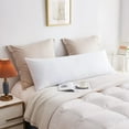 thumbnail image 4 of Yalamila Soft Body Pillow Insert for Adults, Full Length Bed Pillow with Fluffy Support Filling, Breathable Long Body Pillow for Side Sleepers, 20x54in, White, 4 of 7