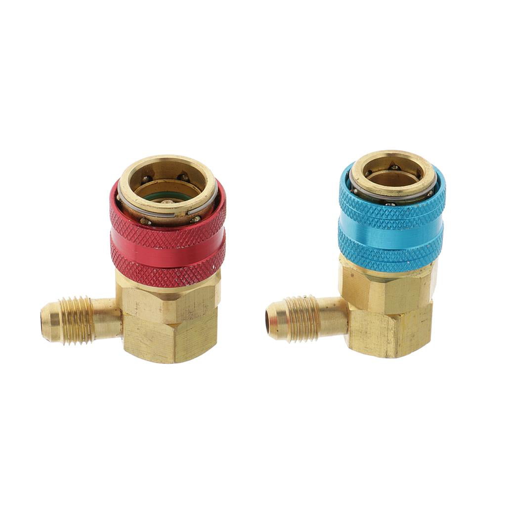 Male Fitting Quick Connect Coupler R-12 To R-134a Conversion Tank Adapter Set 