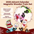 thumbnail image 3 of Calendario de Adviento Tren CUPLOOV 2025 Magnético de Madera para Niños Pequeños, 3 of 8