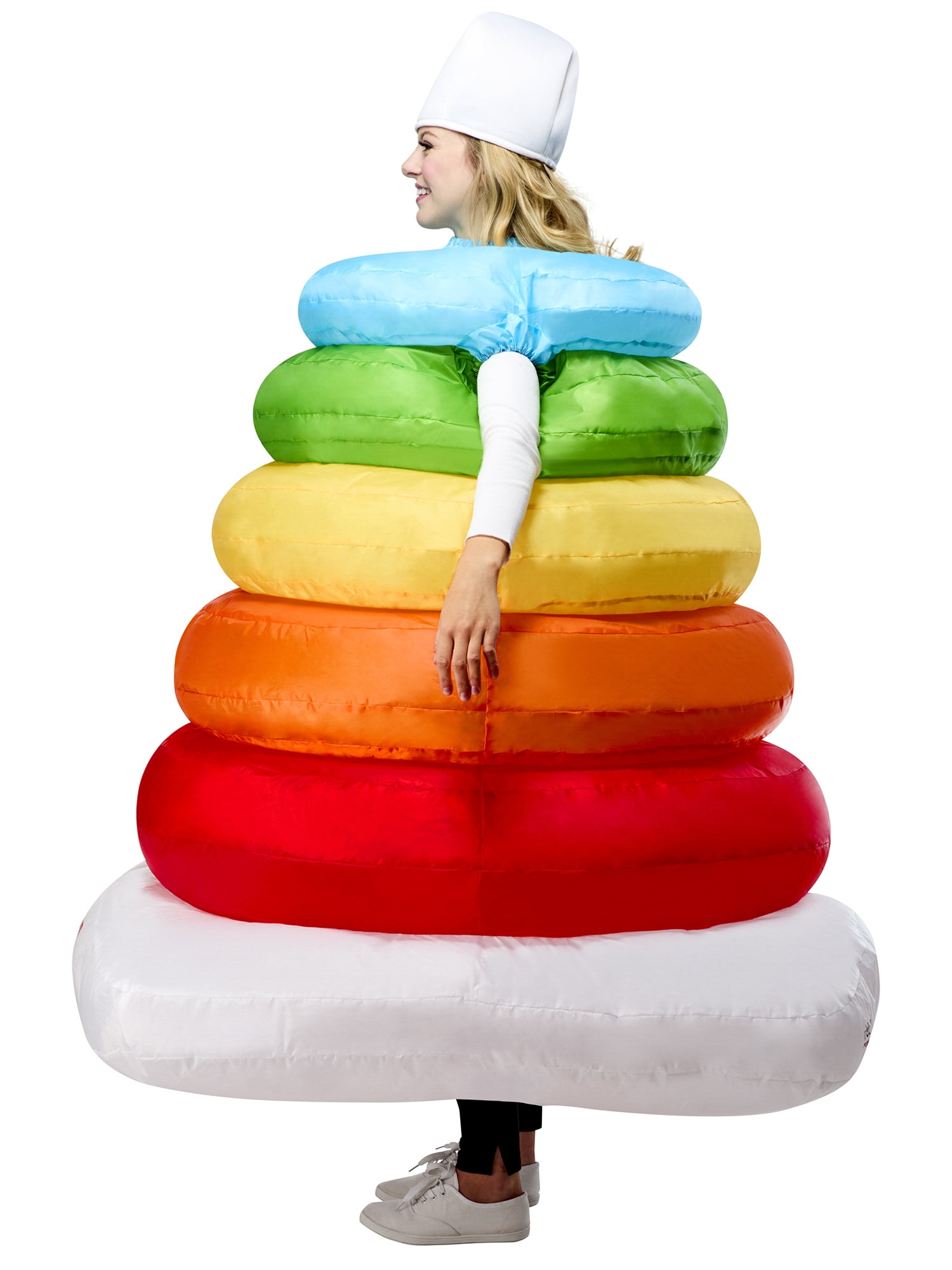 Fisher Price Rock-A-Stack Toy Inflatable Costume for Adults by Rubies, Unisex