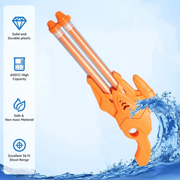 2 PCS Pistolet à Eau Électrique,Pistolet à Eau Puissant Et avec Effet Lumineux,Pistolet a Eau Convient Aux Jeux d'Été en Plein Air 2 PCS Pistolet à Eau Électrique,Pistolet à Eau Puissant Et avec Effet Lumineux,Pistolet a Eau Convient Aux Jeux d'Été en Plein Air