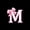Pink Black M, variant on Erosebridal Bowknot Initial Alphabet M Twin Bedding,Dreamy Princess Bowtie Kids Duvet Cover Set For Girls,Reversible Black 2pcs,No Comforter